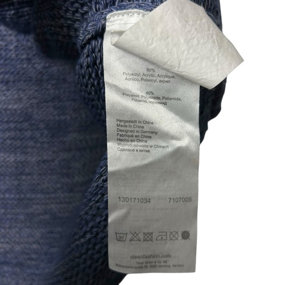 Olsen Blue One Button Vest 10 - Picture 6 of 6